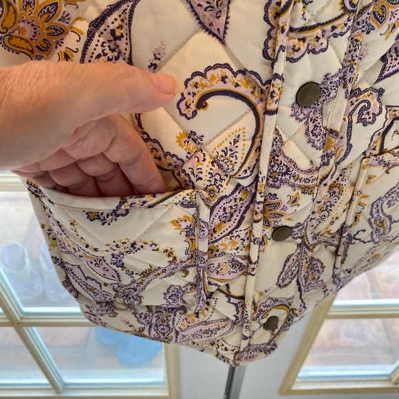 Rachel Zoe Quilted Cropped Jacket. Very Soft, Comfy Cozy🟣 - Picture 6 of 7